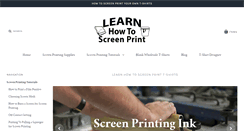 Desktop Screenshot of learnhowtoscreenprint.com