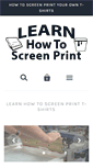 Mobile Screenshot of learnhowtoscreenprint.com